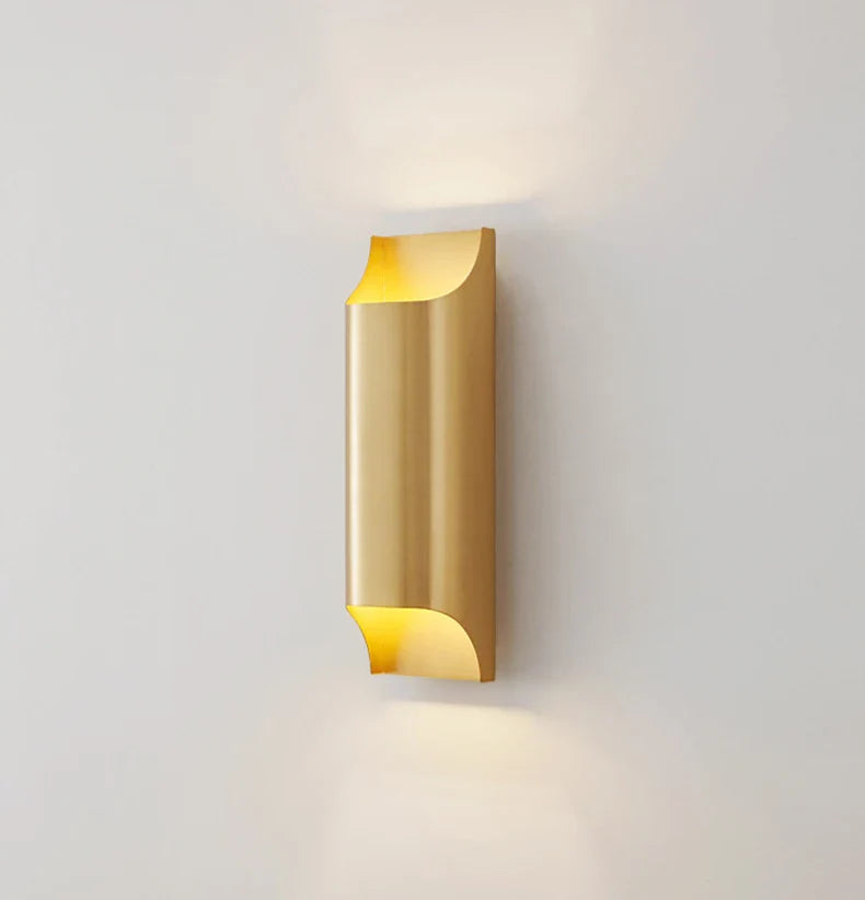 Yrsa - Modern Brass LED Wall Lamp Foyer