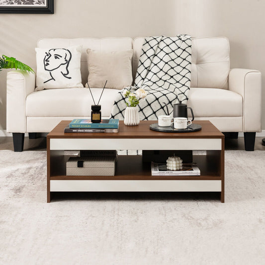 Birger - Wood Coffee Table with Storage