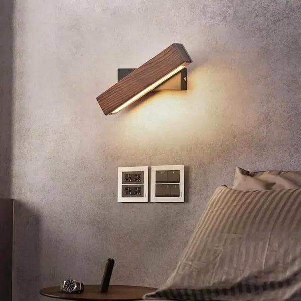 Thyra - Rotated LED Modern Wall Sconces  BO-HA 21CM Walnut Color