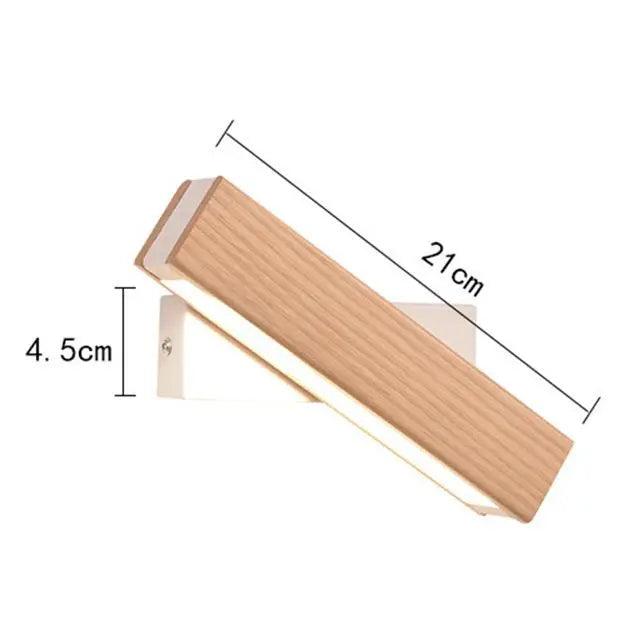 Thyra - Rotated LED Modern Wall Sconces  BO-HA 21CM Wood Color