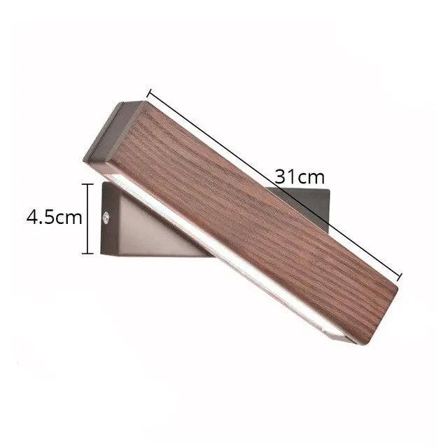 Thyra - Rotated LED Modern Wall Sconces  BO-HA 31CM Walnut Color