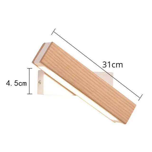 Thyra - Rotated LED Modern Wall Sconces  BO-HA 31CM Wood Color