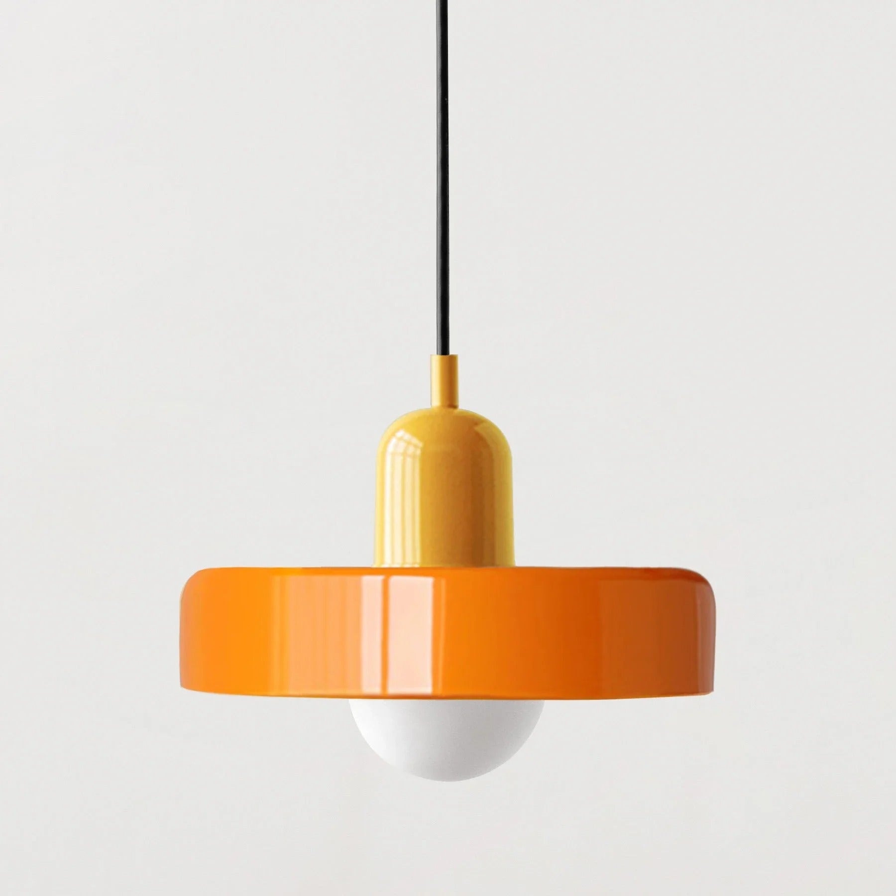 Kalle - Glass Pendant Light Bauhaus Furniture  BO-HA Yellow & Orange